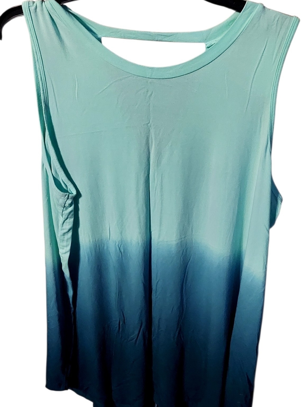 Lane Bryant Mint to Navy Ombre Sleeveless Tank